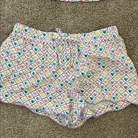 Roller Rabbit Store Exclusive Geo Hearts Shorts Pajama Set